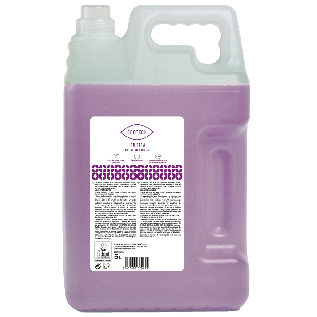 Detergent per a terres floral - Lonicera (5L)