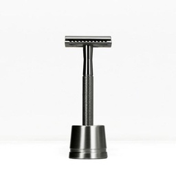 [BBW205] Maquinilla de afeitar (negra) con soporte